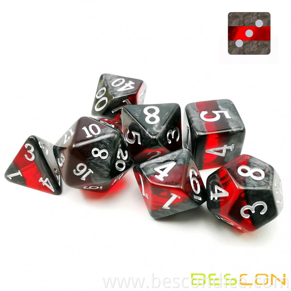 Mineral Rocks Polyhedral Dnd Dice Set Of 7 4